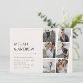 Invitation Mariage photo minimaliste moderne (Debout devant)
