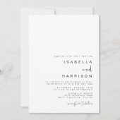 Invitation Mariage photo minimaliste moderne ADELLA (Devant)