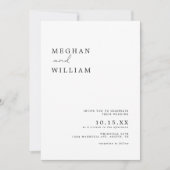 Invitation Mariage photo minimaliste moderne Boho (Devant)