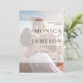Invitation Mariage photo Modern Duo 2 (Debout devant)