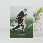 Invitation Mariage photo moderne (Debout devant)