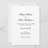 Invitation Mariage photo moderne (Dos)