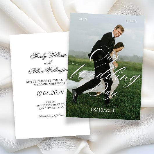 Invitation Mariage photo moderne