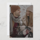 Invitation Mariage photo moderne (Devant)