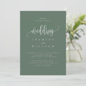 Invitation Mariage photo moderne (Debout devant)
