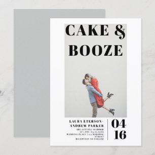 Invitation Mariage photo moderne, audacieux et minimaliste