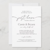 Invitation Mariage photo moderne Black & White (Devant)