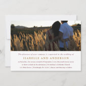 Invitation Mariage photo moderne Bourgogne (Devant)