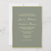 Invitation Mariage photo moderne Elegance (Dos)