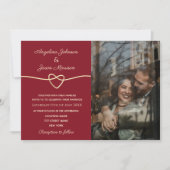 Invitation Mariage photo moderne élégant (Devant)