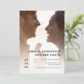 Invitation Mariage photo moderne élégant Classy Enregistrer l (Debout devant)