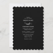 Invitation Mariage photo moderne en noir et blanc (Devant)