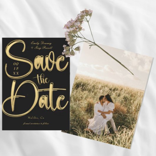 Invitation Mariage photo moderne Enregistrer la date