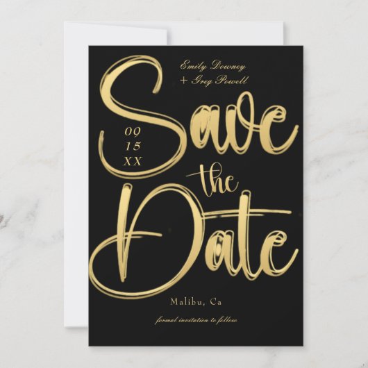 Invitation Mariage photo moderne Enregistrer la date (Devant)