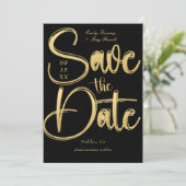 Invitation Mariage photo moderne Enregistrer la date (Debout devant)