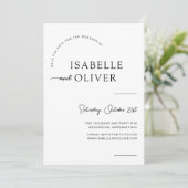 Invitation Mariage photo moderne Enregistrer la date Invitati (Debout devant)