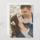 Invitation Mariage photo moderne Folio violet foncé (Dos)