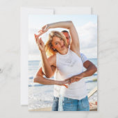 Invitation Mariage PHOTO moderne Inviter QR CODE RSVP TURQUOI (Dos)