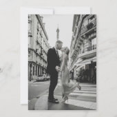 Invitation Mariage photo moderne minimal (Dos)