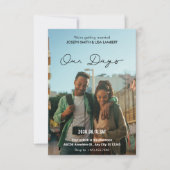 Invitation Mariage photo moderne minimaliste simple (Devant)