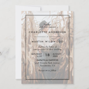 Invitation Mariage photo moderne noir et blanc