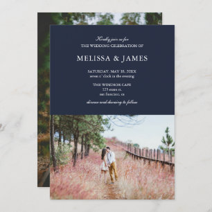 Invitation Mariage photo moderne simple