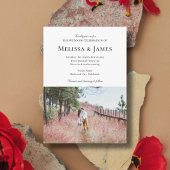 Invitation Mariage photo moderne simple