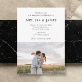 Invitation Mariage photo moderne simple