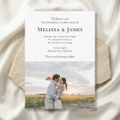 Invitation Mariage photo moderne simple