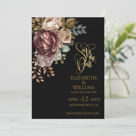 Invitation Mariage photo moderne simple et élégant Enregistre (Debout devant)