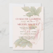 Invitation Mariage photo moderne Sweet Blush Peony Rose Flora (Devant)