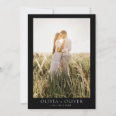 Invitation Mariage photo monogramme monogramme de sceau de ci (Dos)