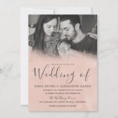 Invitation Mariage photo noir et blanc (Devant)