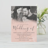 Invitation Mariage photo noir et blanc (Debout devant)