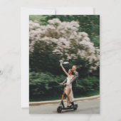 Invitation Mariage photo noir et blanc (Dos)