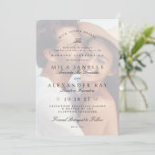 Invitation Mariage photo  noir noir (Debout devant)