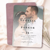 Invitation Mariage photo Ophelia Elegant Script