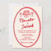 Invitation Mariage photo original Vintage moderne et original (Devant)