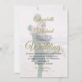 Invitation Mariage Photo Overlay Moderne Élégant Simple (Dos)