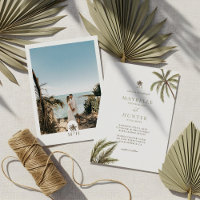 Mariage Photo Palmiers Aquarelle Tropical Bohème