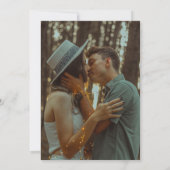 Invitation Mariage photo personnalisé Pastel Sage & Blush Peo (Dos)