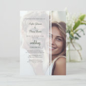 Invitation Mariage photo personnalisé remplaçable (Debout devant)