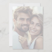 Invitation Mariage photo personnalisé remplaçable (Dos)