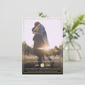 Invitation Mariage photo personnalisé | Typographie moderne & (Debout devant)