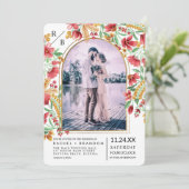 Invitation Mariage photo Pink Yellow Arch (Debout devant)