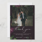 Invitation Mariage photo Purple Blooms (Devant)