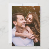 Invitation Mariage photo Purple Lavender Foliage Gold (Dos)