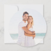 Invitation Mariage photo Rainbow Confetti moderne (Dos)