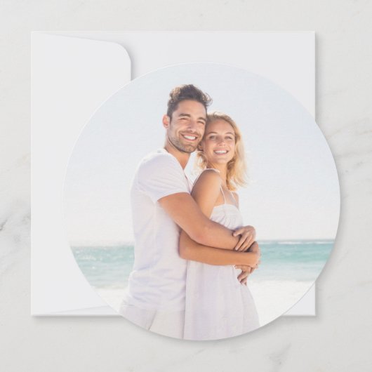 Invitation Mariage photo Rainbow Confetti moderne (Dos)