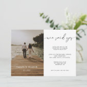 Invitation Mariage Photo Réception de mariage uniquement (Debout devant)